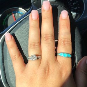 Kay’s Jewelers Halo Princess Cut Wedding Set